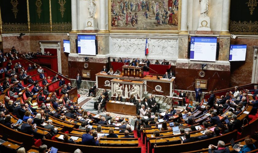 Séance des questions au gouvernement à l'Assemblée nationale à Paris le 12 novembre 2024