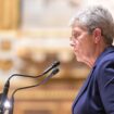 La ministre de la Santé Geneviève Darrieussecq au Sénat le 18 novembre 2024 à l'occasion du début de l'examen du budget de la Sécu