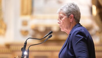 La ministre de la Santé Geneviève Darrieussecq au Sénat le 18 novembre 2024 à l'occasion du début de l'examen du budget de la Sécu