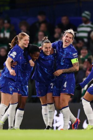 Chelsea ease into Women’s Champions League quarter-finals with win over Celtic