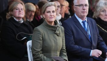 The Duchess of Edinburgh during a memorial service at 1000 Trades Square, outside New Street station in Birmingham to mark the 50th anniversary of Birmingham pub bombings. Twenty-one people died and about 200 were injured on November 21 1974 when bombs exploded minutes apart in the Mulberry Bush, at the foot of the Rotunda building, and the Tavern in the Town in New Street, in what remains the worst unsolved terrorist atrocity committed in Great Britain. Picture date: Thursday November 21, 2024.