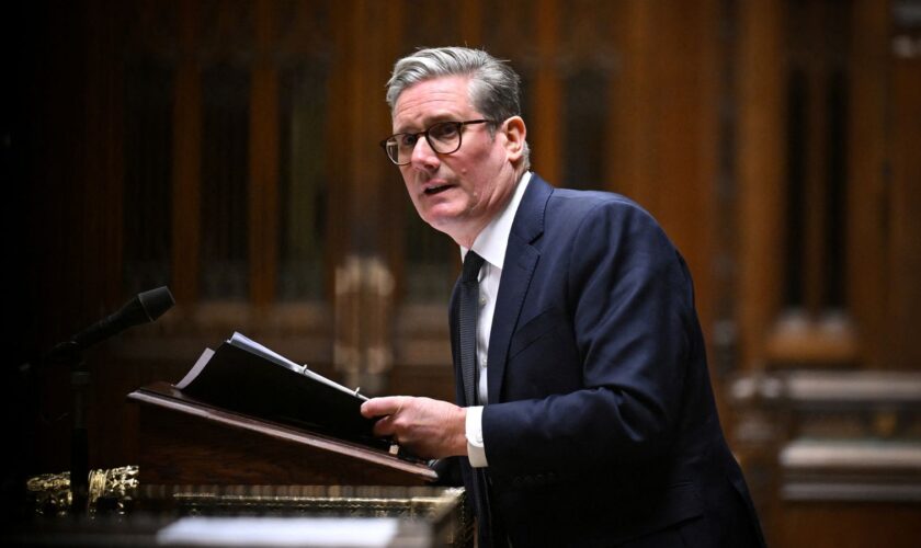 British Prime Minister Keir Starmer delivers his statement on COP29 and G20 Summits at the House of Commons in London, Britain, November 21, 2024. House of Commons/Handout via REUTERS THIS IMAGE HAS BEEN SUPPLIED BY A THIRD PARTY. MANDATORY CREDIT. IMAGES MUST NOT BE ALTERED.