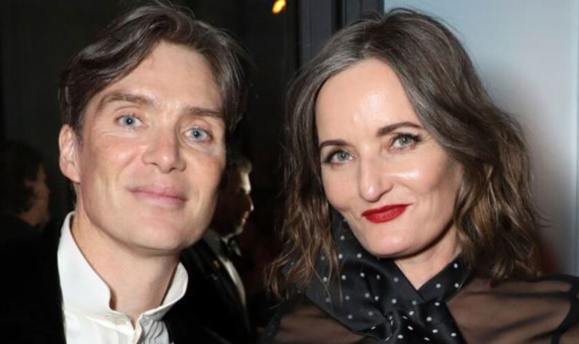 Cillian Murphy and wife Yvonne McGuinness at a Golden Globes afterparty in January. Pic: AP