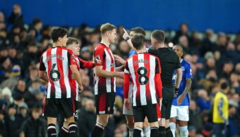 Everton held by Brentford despite controversial Christian Norgaard red card