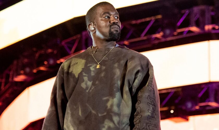 Kanye West performs with Kid Cudi at the Coachella Music & Arts Festival at the Empire Polo Club on Saturday, April 20, 2019, in Indio, Calif. (Photo by Amy Harris/Invision/AP)