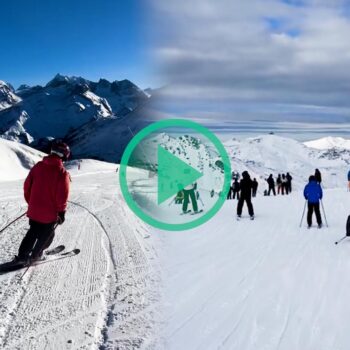 À Val Thorens et Tignes, les skieurs descendent leur première piste de la saison dans les meilleures conditions