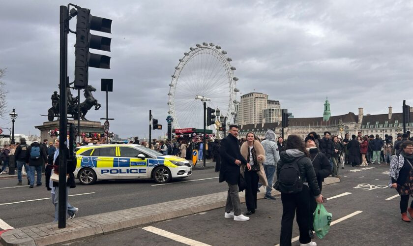 Westminster Bridge is closed with investigations ongoing.