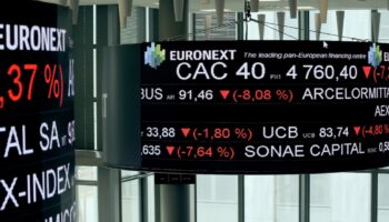 La salle de contrôle d'Euronext, société qui gère la Bourse de Paris