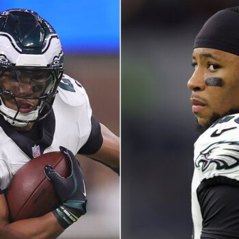 Eagles' Saquon Barkley sets franchise single-game rushing record in statement win over Rams