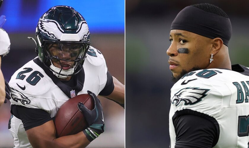 Eagles' Saquon Barkley sets franchise single-game rushing record in statement win over Rams