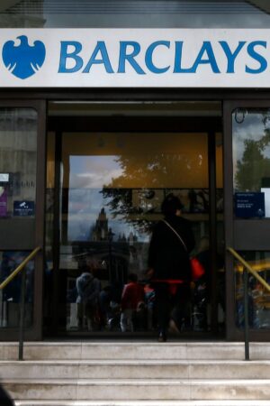 A Barclays branch in London. File Pic: AP