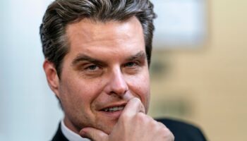 FILE...Rep. Matt Gaetz, R-Fla., appears before the House Rules Committee at the Capitol in Washington, Friday, Sept. 22, 2023.  (AP Photo/J. Scott Applewhite, File)