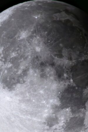 A supermoon with a partial solar eclipse rises over Brandenburg, Biegen, Germany. Pic: AP