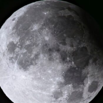 A supermoon with a partial solar eclipse rises over Brandenburg, Biegen, Germany. Pic: AP