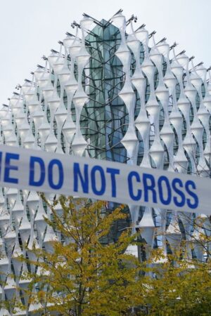 The US embassy in Nine Elms, London. Pic: PA