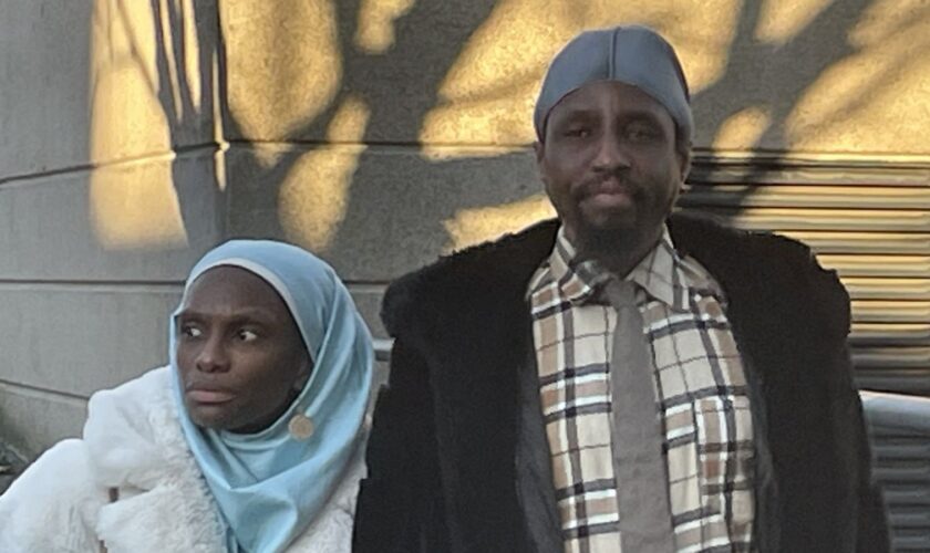 Naiyahmi and Tai Yasharahyalah outside Coventry Crown Court. Pic: PA