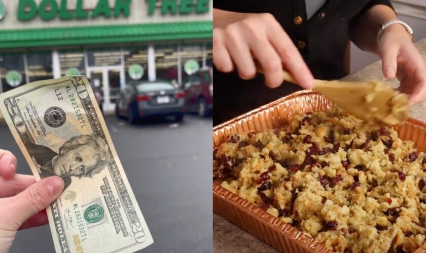 TikToker credited with saving Thanksgiving after sharing how to make dinner for $20 from Dollar Tree