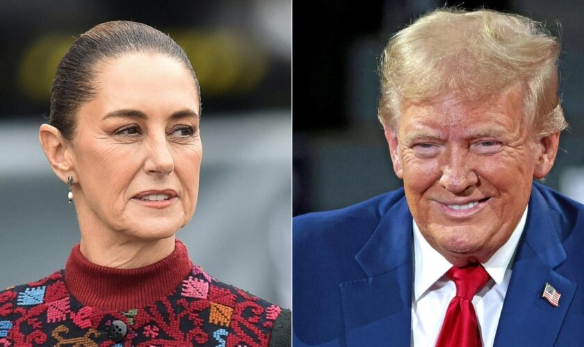 Der designierte US-Präsident Donald Trump und Mexikos Präsidentin Claudia Sheinbaum