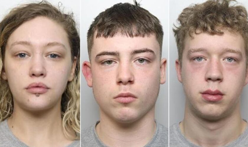 Rebecca Moore, Jack Douglas and Barney Griffin. Pic: South Yorkshire Police