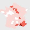 Cliquez sur la carte ci-dessous pour découvrir l'évolution de l'usage et du trafic de drogue dans votre département depuis 2016.