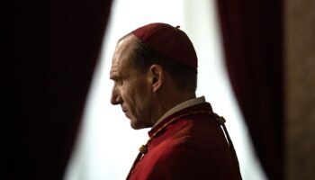 Ralph Fiennes stars as Cardinal Lawrence in director Edward Berger's Conclave. Pic: Philippe Antonello/Focus Features 2024