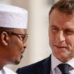 France's President Emmanuel Macron (R) greets Chad's President Mahamat Idriss Deby as he arrives to attend the 19th Summit of the Francophonie at the "Cite internationale de la langue francaise" in the castle of Villers-Cotterets, north-eastern France, on October 4, 2024. French President Emmanuel Macron hosts dozens of leaders of French-speaking countries for a summit he hopes will help boost French influence in a world beset by crises, in particular Africa. The leaders will gather from Ocotber 4 to 5 for the "Francophonie" summit, the first time the event has been held in France for 33 years. (Photo by Ludovic MARIN / AFP)