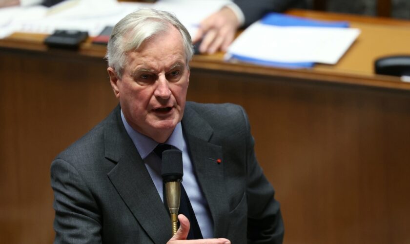 Le Premier ministre Michel Barnier le 19 novembre 2024 à l'Assemblée nationale à Paris