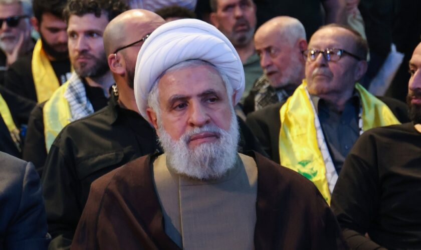 Le nouveau chef du Hezbollah libanais Naïm Qassem, le 5 avril 2024