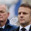 Michel Barnier et Emmanuel Macron lors des commémorations du 11-Novembre, le 11 novembre 2024 à Paris