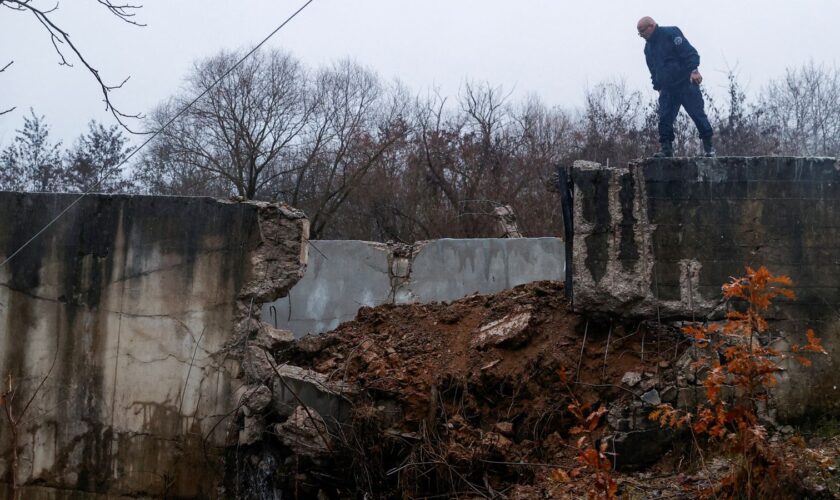 Eight people have been arrested over the blast: Pic: Reuters/Valdrin Xhemaj