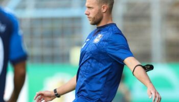 Daniel Brinkmann ist neuer Trainer von Drittligist Hansa Rostock. Foto: Friso Gentsch/dpa