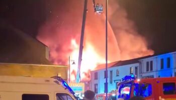 Abergavenny fire rips through town centre and sparks evacuations