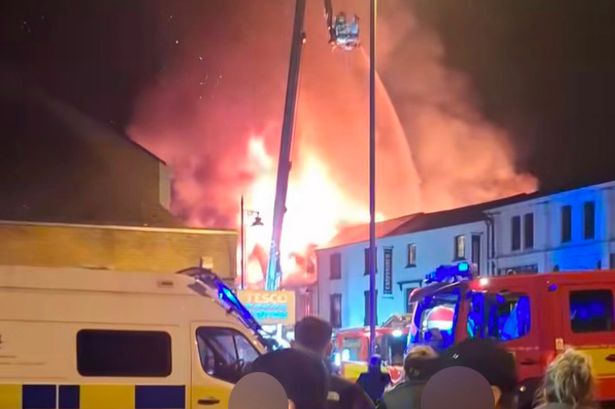 Abergavenny fire rips through town centre and sparks evacuations