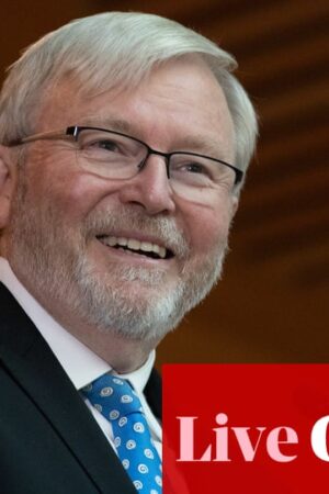 Australia news live: Kevin Rudd will remain as ambassador to US, PM says; bushfire warnings for Victoria’s west