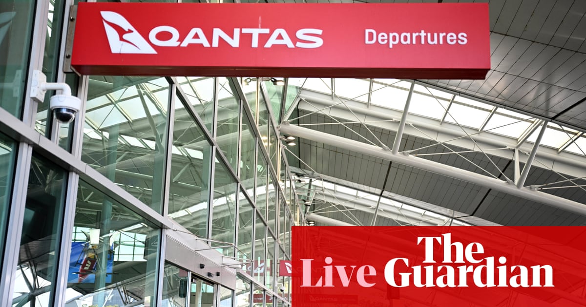 Australia news live: Qantas faces inquiry over use of airport slots; Chalmers warns ‘nobody wins from a trade war’