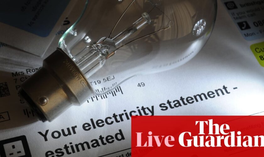 British households warned to expect ‘disappointing’ 1% rise in energy price cap in January – business live