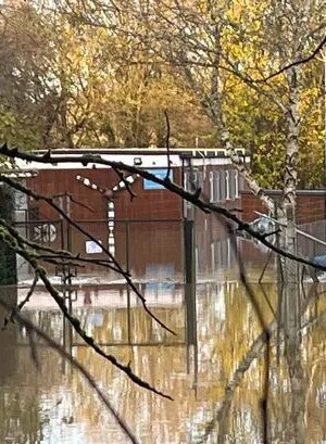 Chippenham town centre under water after Storm Bert floods wreak havoc