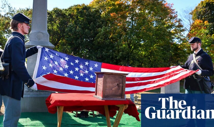 Civil war veterans’ remains buried after languishing in storage for decades