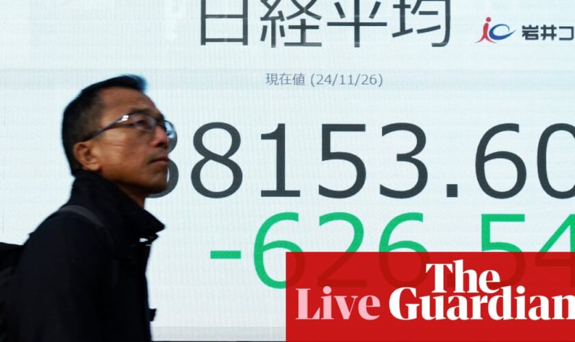 Dollar gains and stocks drop on Trump tariff threats – business live