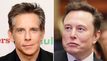 Elon Musk mocks Ben Stiller with offensive Tropic Thunder reference over Kamala Harris support