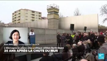 En pleine crise politique, l'Allemagne célèbre les 35 ans de la chute du mur de Berlin