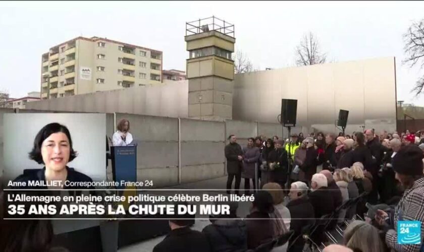 En pleine crise politique, l'Allemagne célèbre les 35 ans de la chute du mur de Berlin