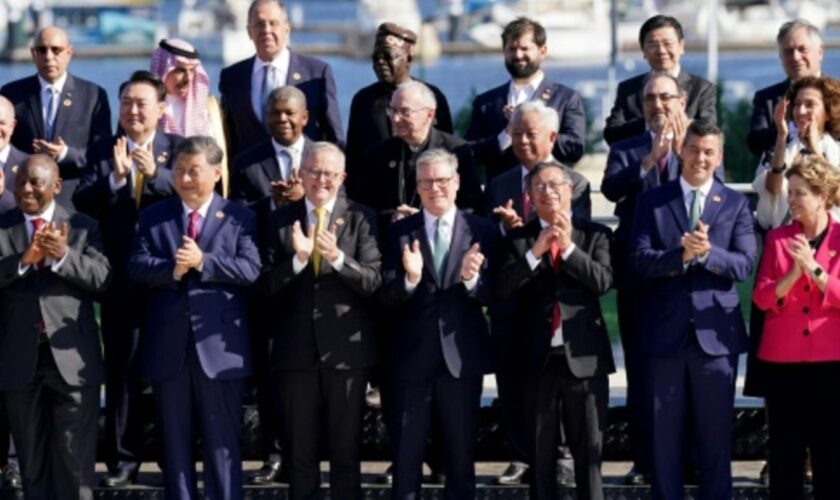 Gruppenfoto der G20-Staatenlenker in Rio de Janeiro