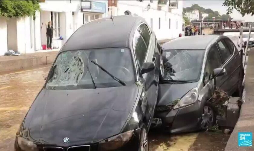 Espagne : des pluies torrentielles à Cadaqués, en Catalogne