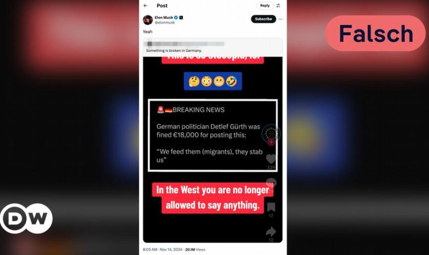 Faktencheck: Elon Musk kritisiert deutsche Justiz zu Unrecht