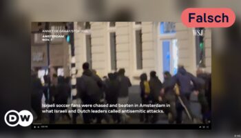 Faktencheck: Video zeigt nicht Angriff auf israelische Fans in Amsterdam