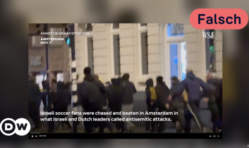 Faktencheck: Video zeigt nicht Angriff auf israelische Fans in Amsterdam