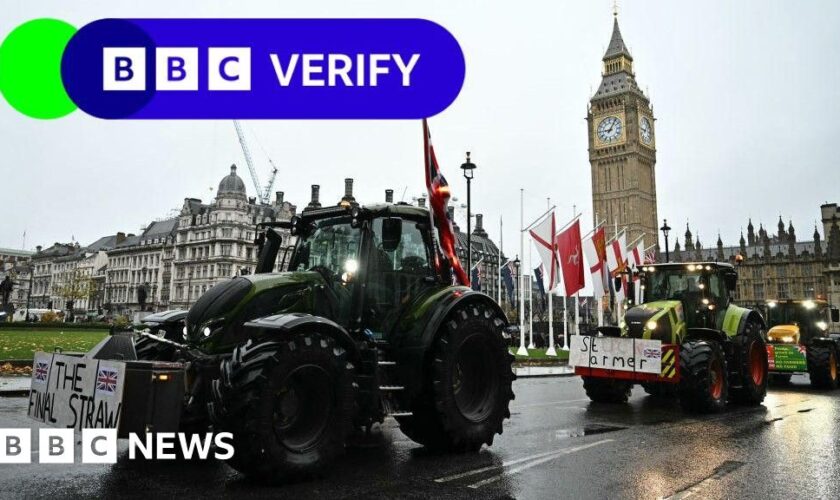 Farming tax row - BBC Verify on which figures are more reliable and why