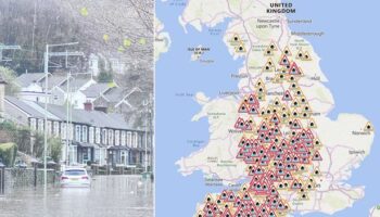 Flood map in full with 227 alerts after Storm Bert ravages UK - full list of alerts