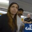 Footage shows arrest of Sara Sharif’s alleged killers on plane from Pakistan